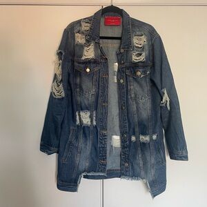 Akira Distressed Denim Jacket
